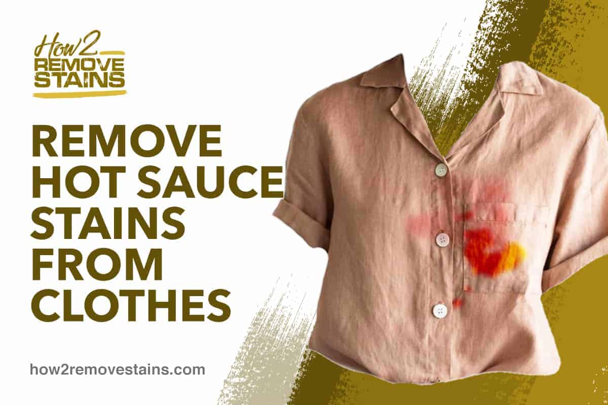 Cómo quitar las manchas de salsa picante de la ropa